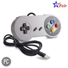 Controle Super Nintendo para PC com Fio USB Jogos SNES Feir FR-009